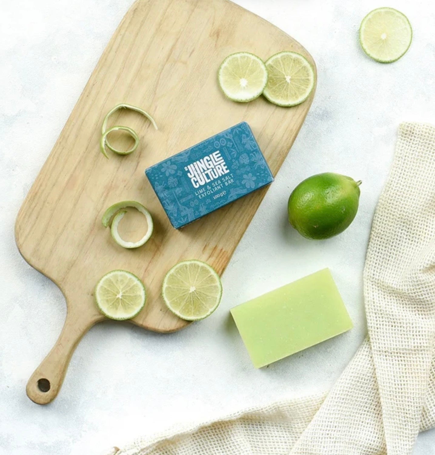 Lime and Sea salt natural bar soap