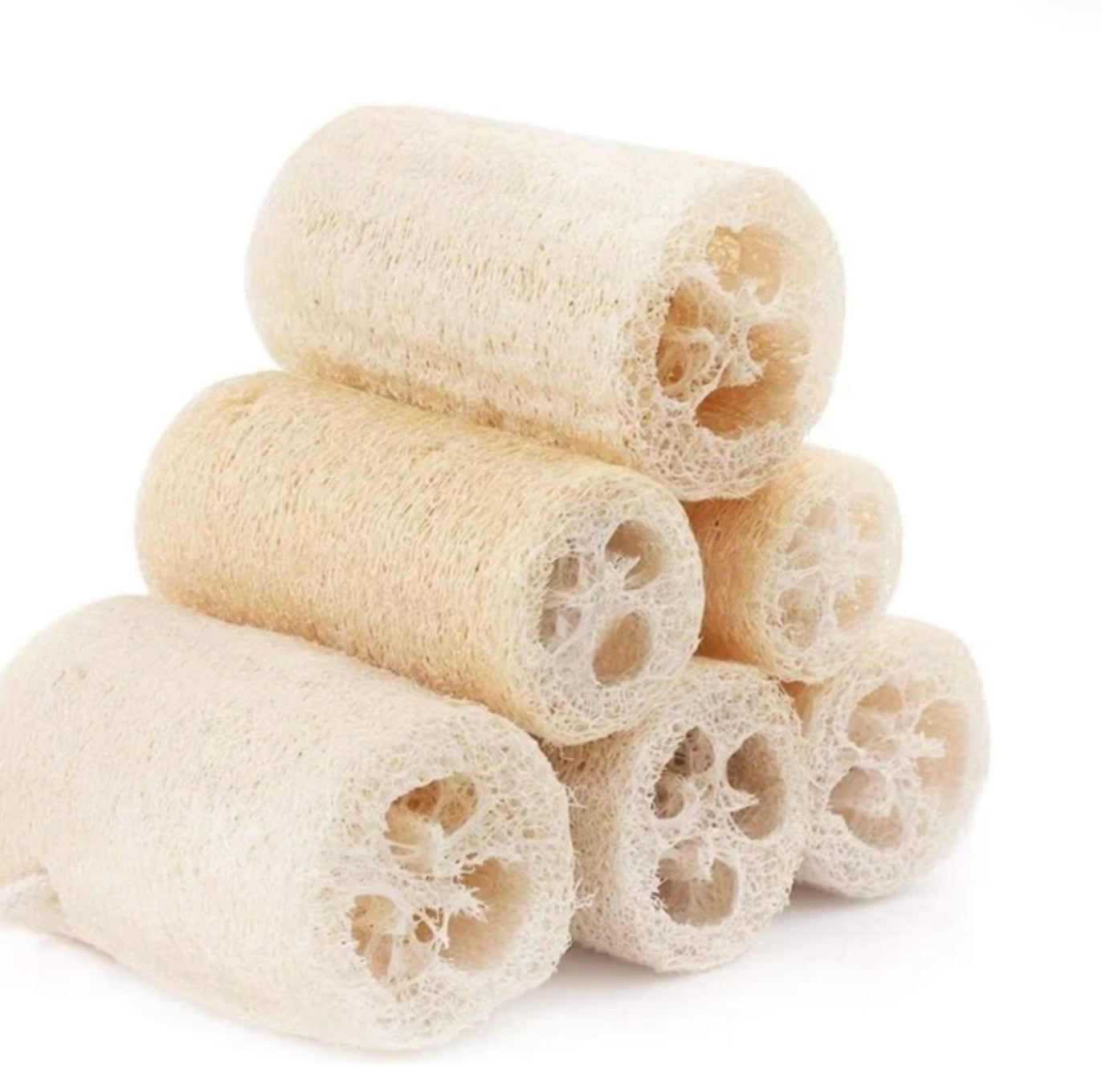 Natural Loofah organic exfoliating sponge pad scrubber