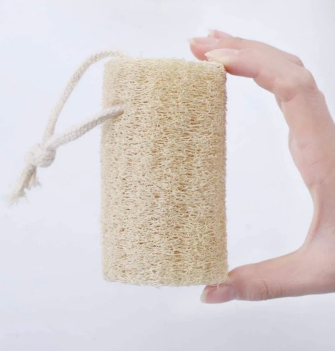 Natural Loofah organic exfoliating sponge pad scrubber