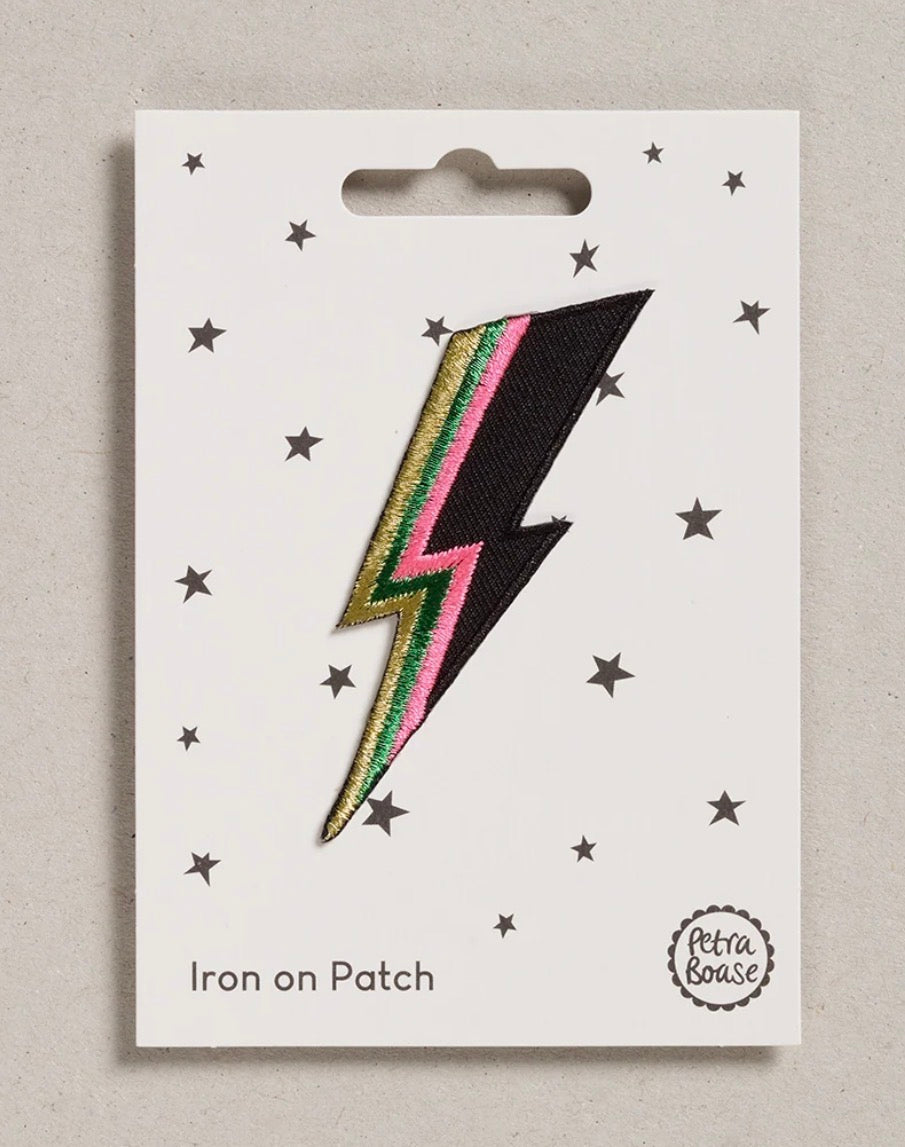 Bolt of Lightning iron on patch