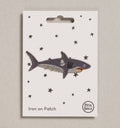Shark iron on patch