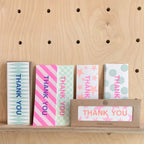 Pack of 6 Thank You cards & envelopes stars