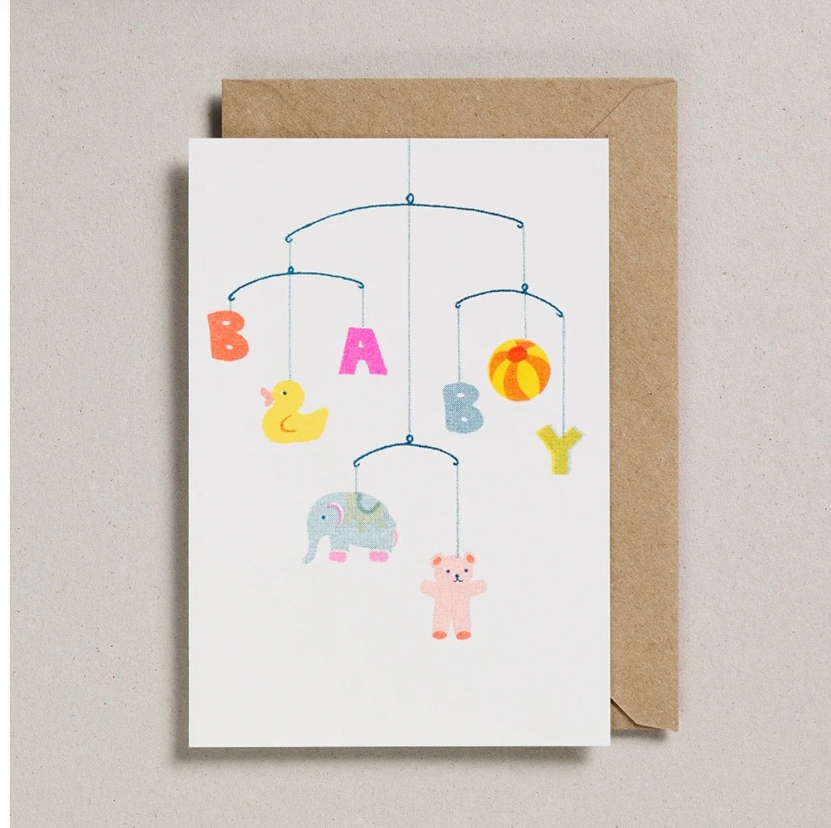 Riso cards new baby  mobile