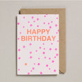 Riso cards-Happy Birthday stars