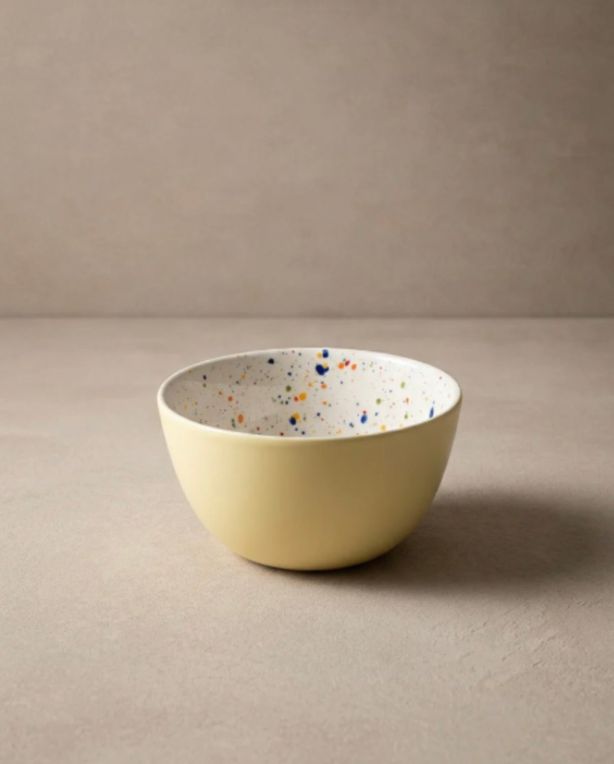 Breeze Party in Stoneware Bowl 16 cm Yellow