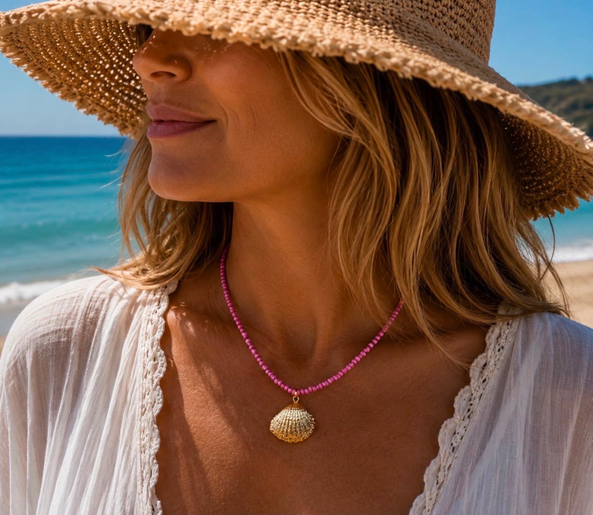 Wish Clam shell necklace