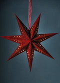 Red Velvet Star with glitter and LED’S
