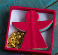 Multi Coloured Angel Garlands with gold thread 193 cm
