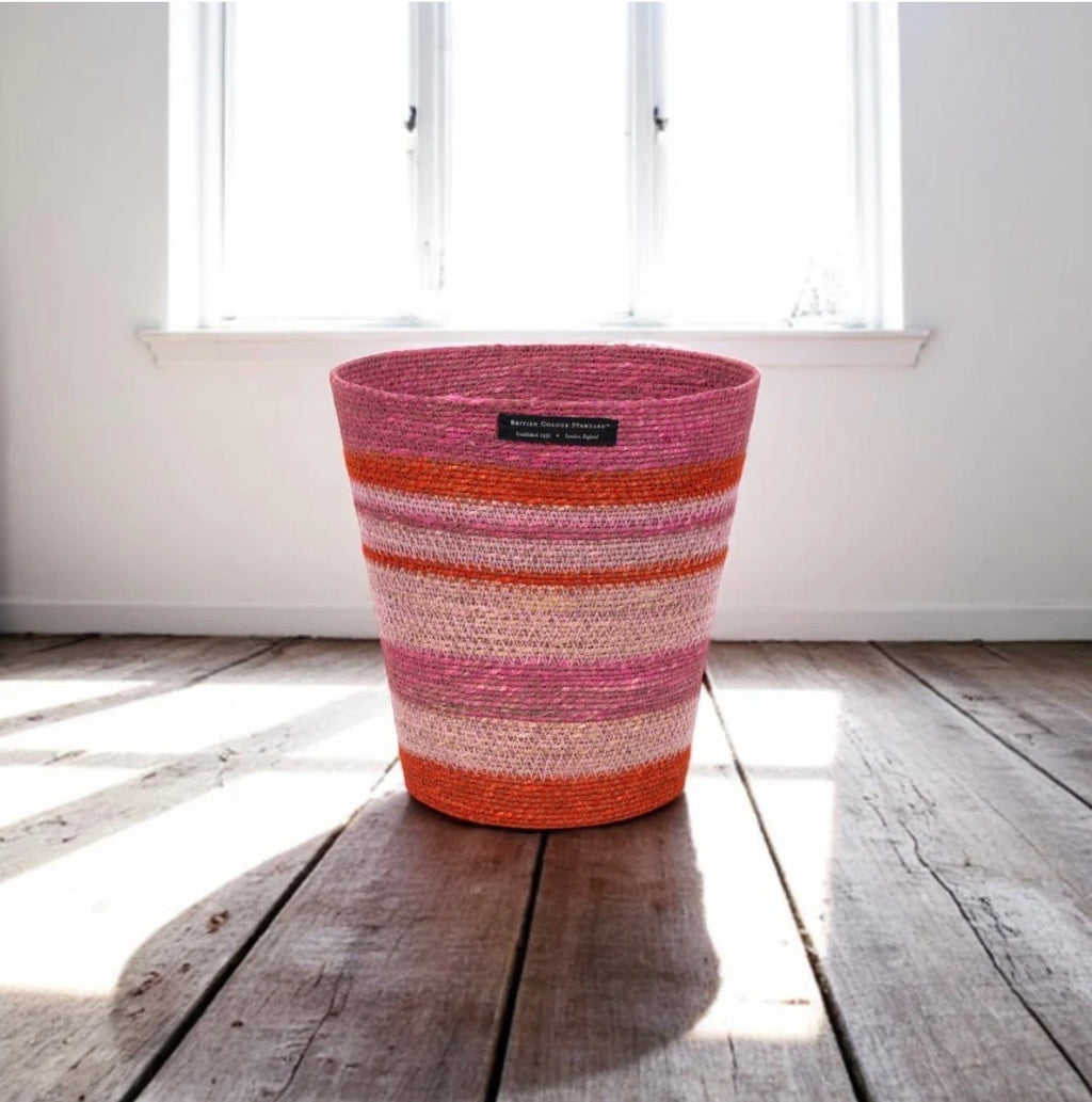 British Colour Standard Seagrass Waste-Paper bin Venetian Neyron