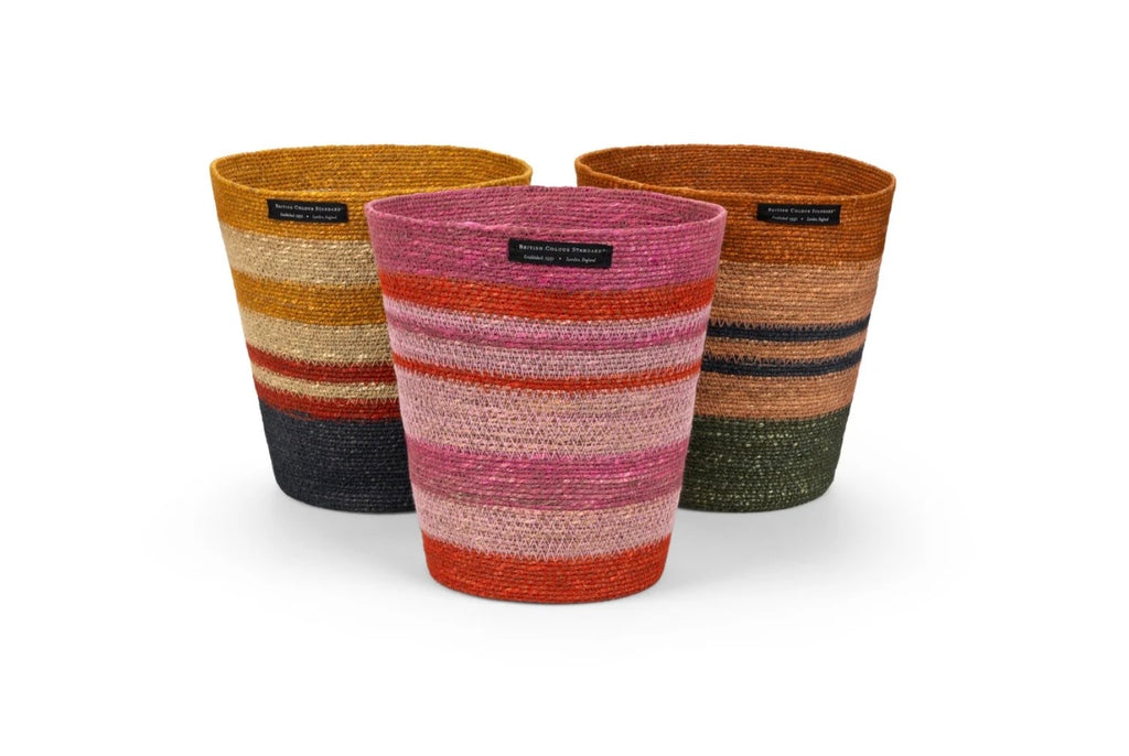 British Colour Standard Seagrass Waste-Paper bin Venetian Neyron
