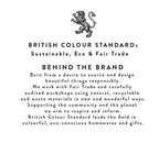 British Colour Standard Seagrass Waste-Paper bin Tuscan Guardsman’s Midnight
