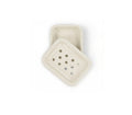Enamel Soap Dish in Stone White