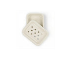 Enamel Soap Dish in Stone White