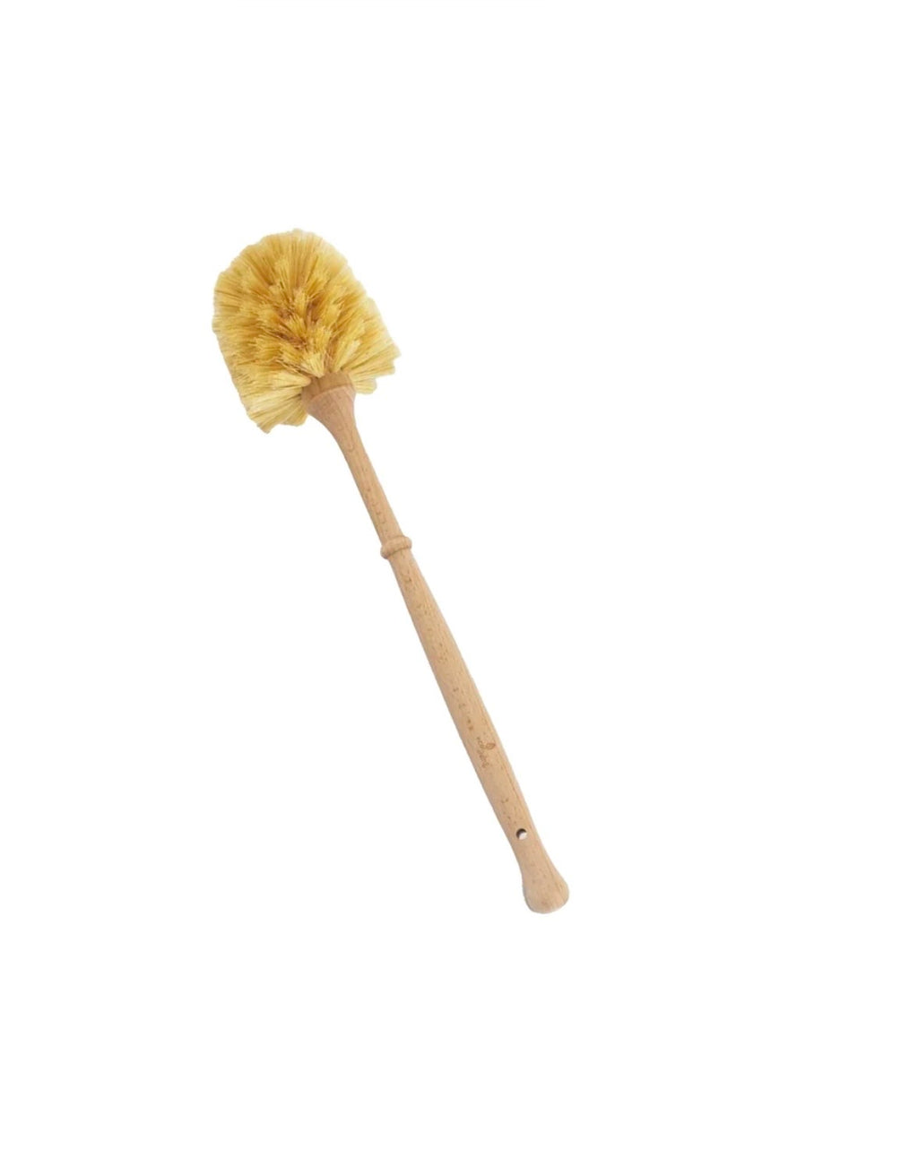 Enamel Toilet Brush Holder and Brush, Stone White