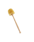 Enamel Toilet Brush Holder and Brush, Stone White