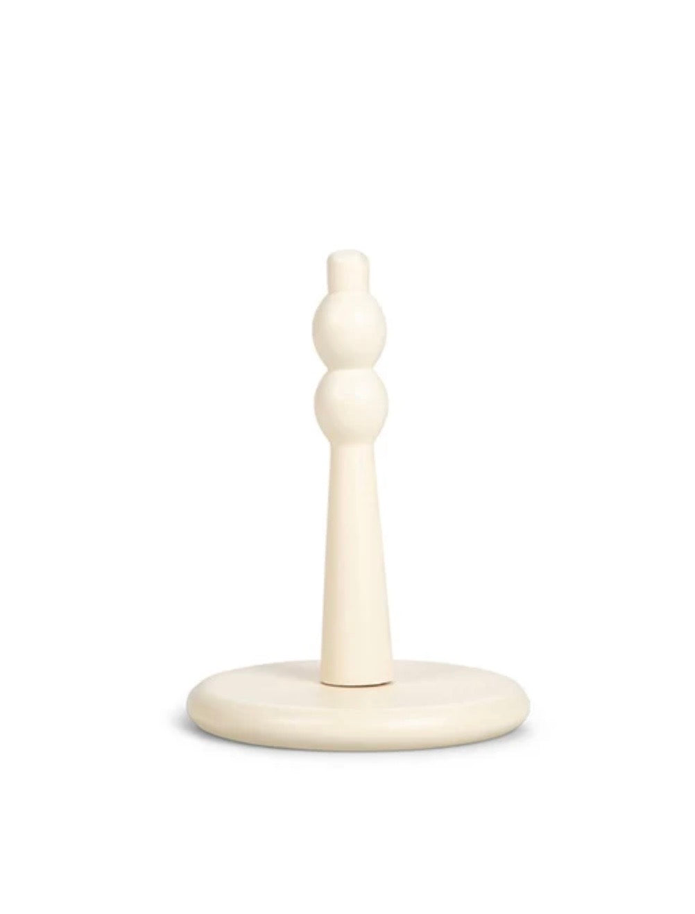 Wooden Jute Holder , Pearl White (with Natural Jute Ball)