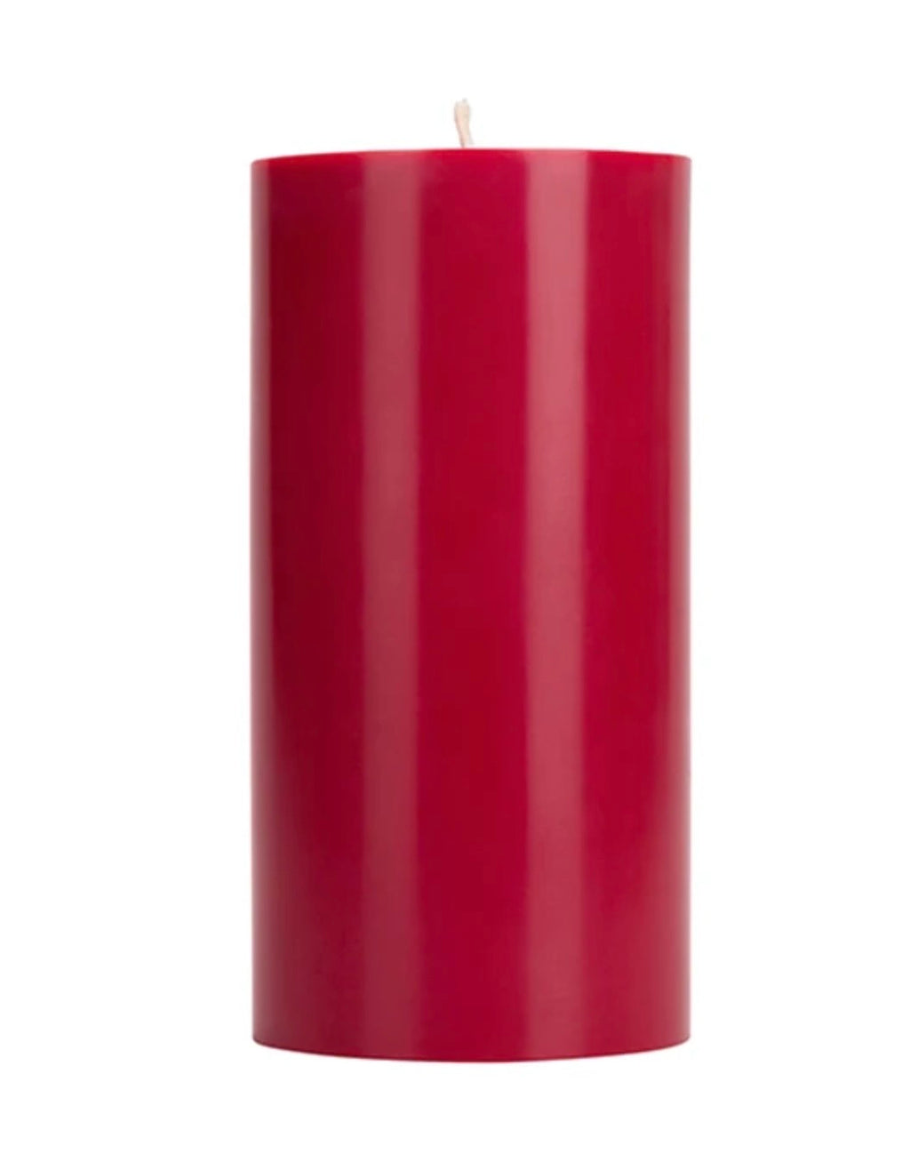 Tall Solid Pillar Candle , Guardsman’s Red