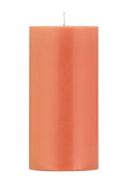Tall Solid Pillar Candle , Rust