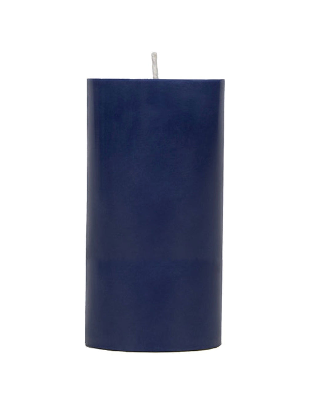 Tall Solid Pillar Candle , Midnight Blue