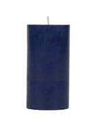 Tall Solid Pillar Candle , Midnight Blue