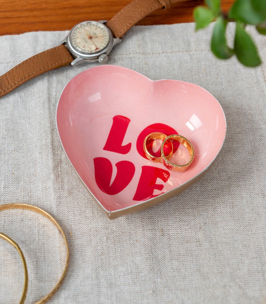 Enamel Love Heart Trinket Dish