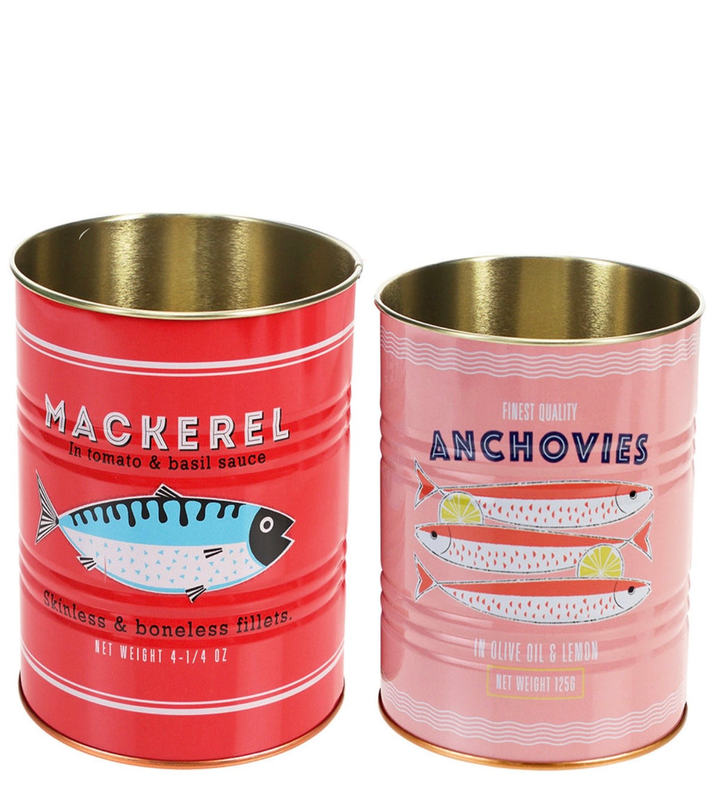 Tin Pots Mackerel/Anchovies multi use storage