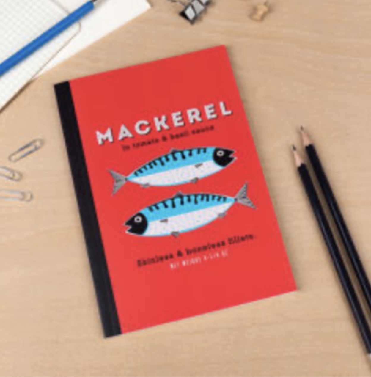 A5 Mackerel Lined Notebook
