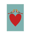 Birds and Heart Blank Greetings Card