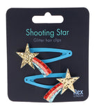Shooting Star Glitter Hair Clip