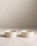 New Party Pet Bowl 16.5 cm set of 2 White