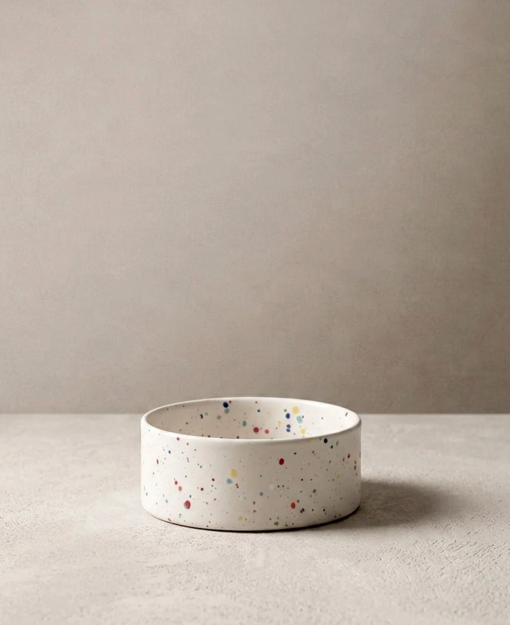 New Party Pet Bowl 16.5 cm set of 2 White
