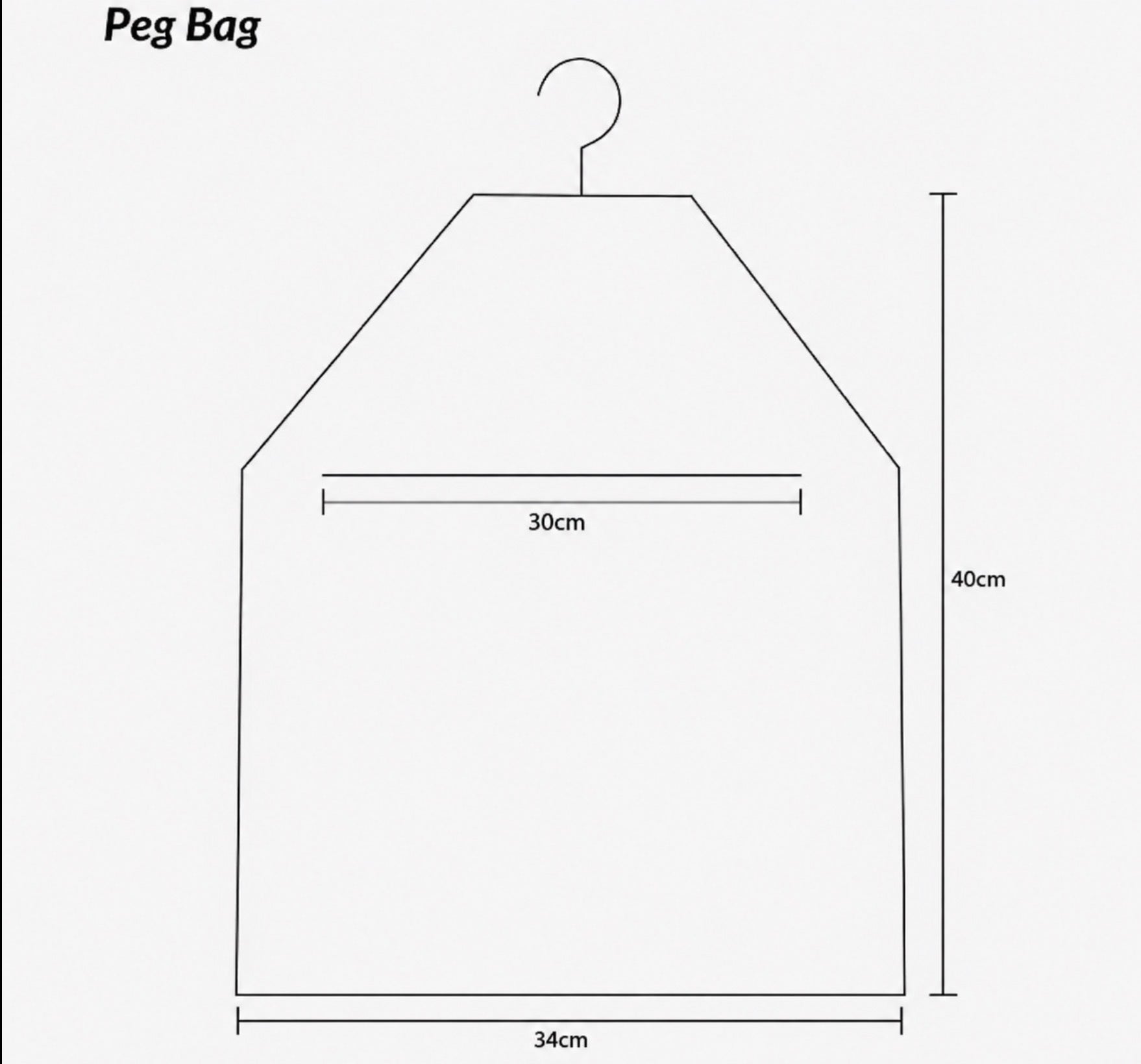 Proper Peg Bag Stem Print Multi