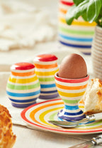 Hand Painted Rainbow Egg Cup