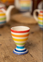Hand Painted Rainbow Egg Cup