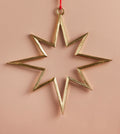 Gold Metal Large Hanging Star.39 x 39 cm.