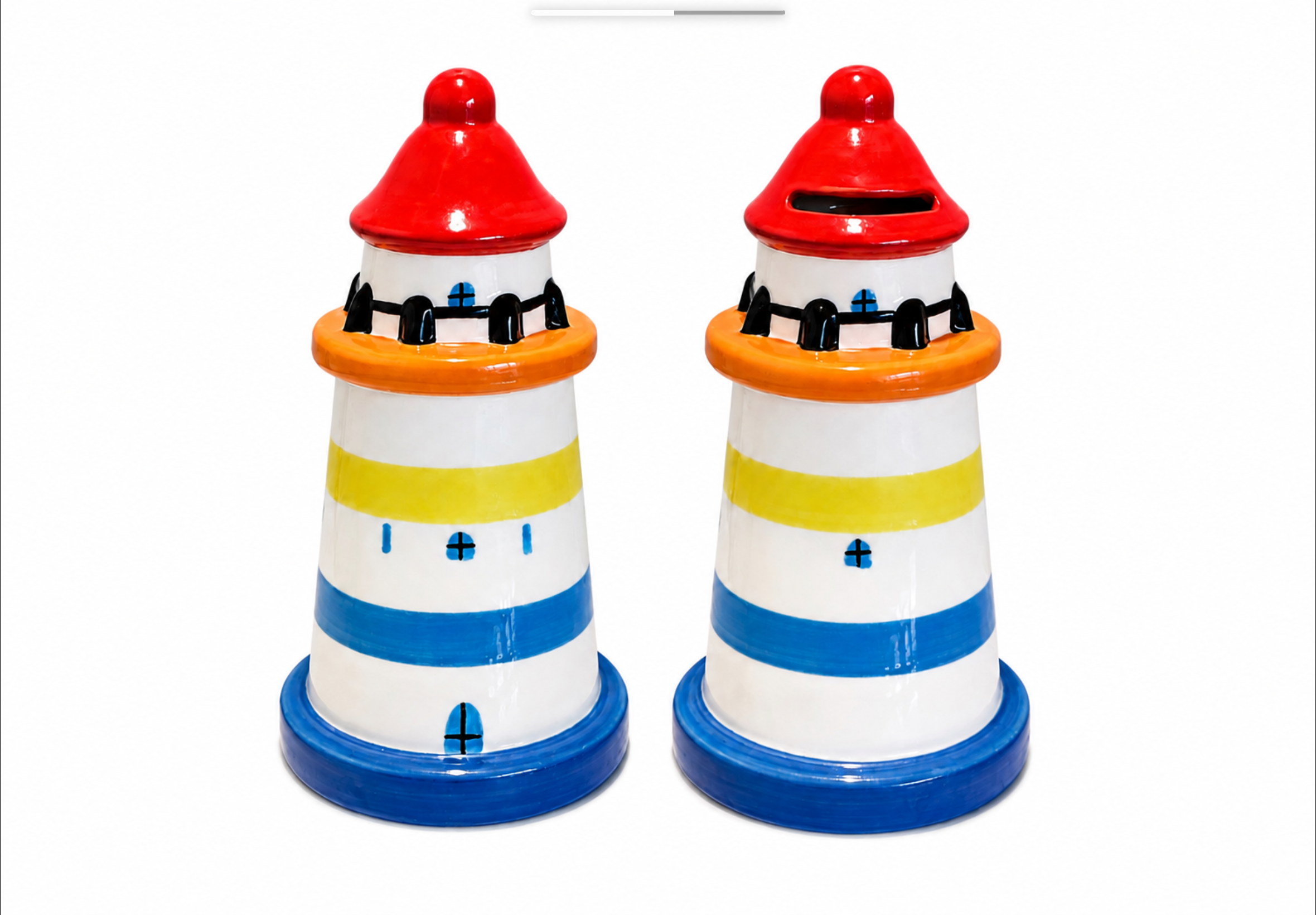 Ceramic Lighthouse Piggy Bank