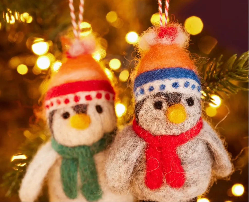 Hand Made Felt Penguin Decoration