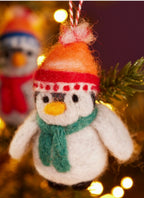Hand Made Felt Penguin Decoration