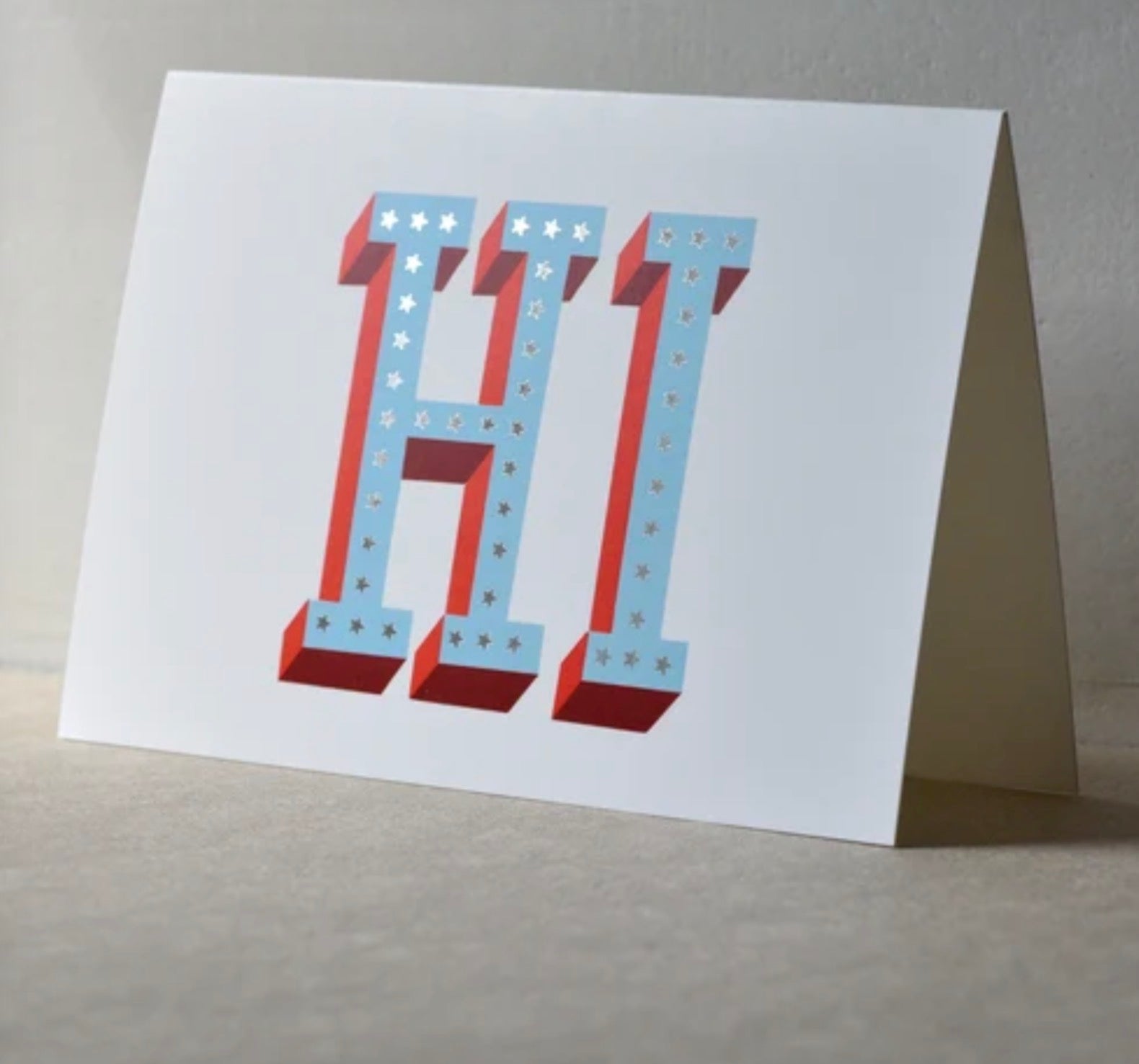 Dandy Star Greeting Card - Hi