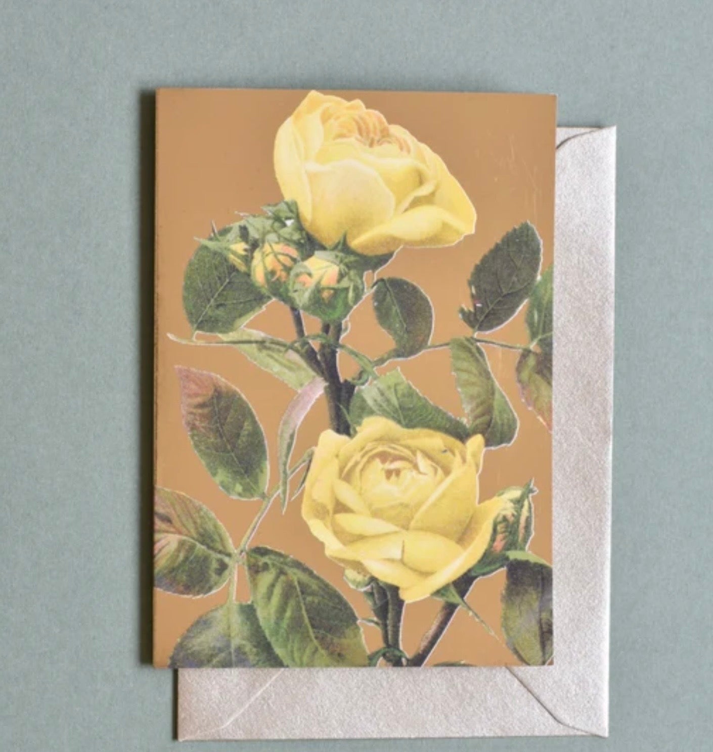 Dandy Star Greetings Cards Flowers on Gold or Silver Foil