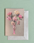 Dandy Star Greetings Cards Flowers on Gold or Silver Foil