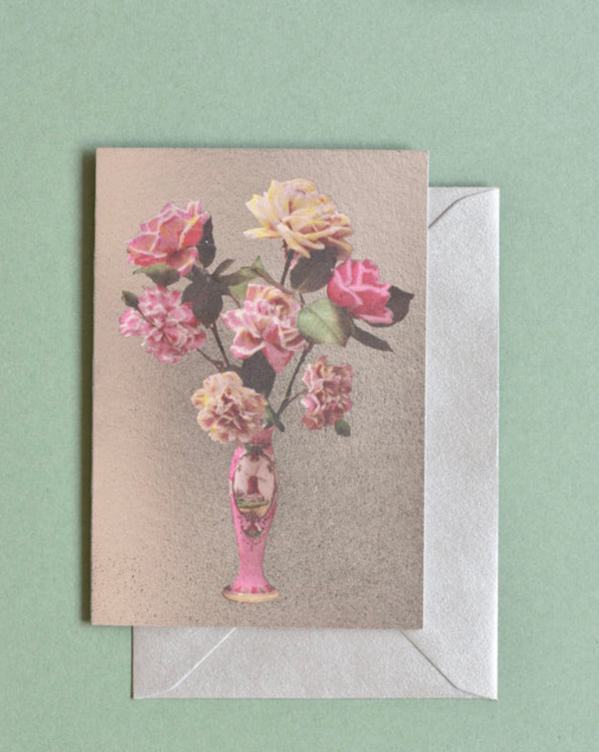 Dandy Star Greetings Cards Flowers on Gold or Silver Foil