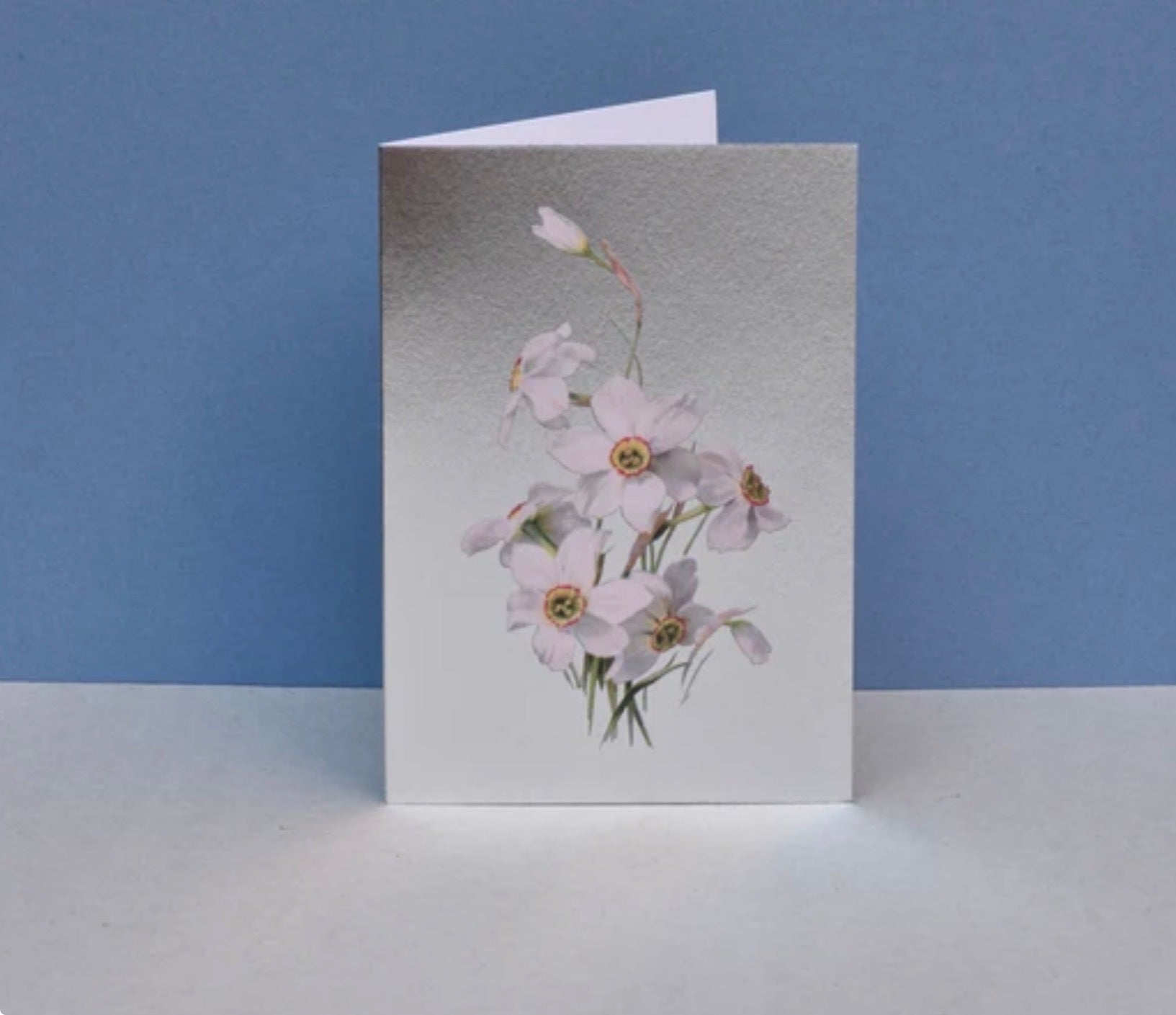 Dandy Star Greetings Card Flowers on Foil
