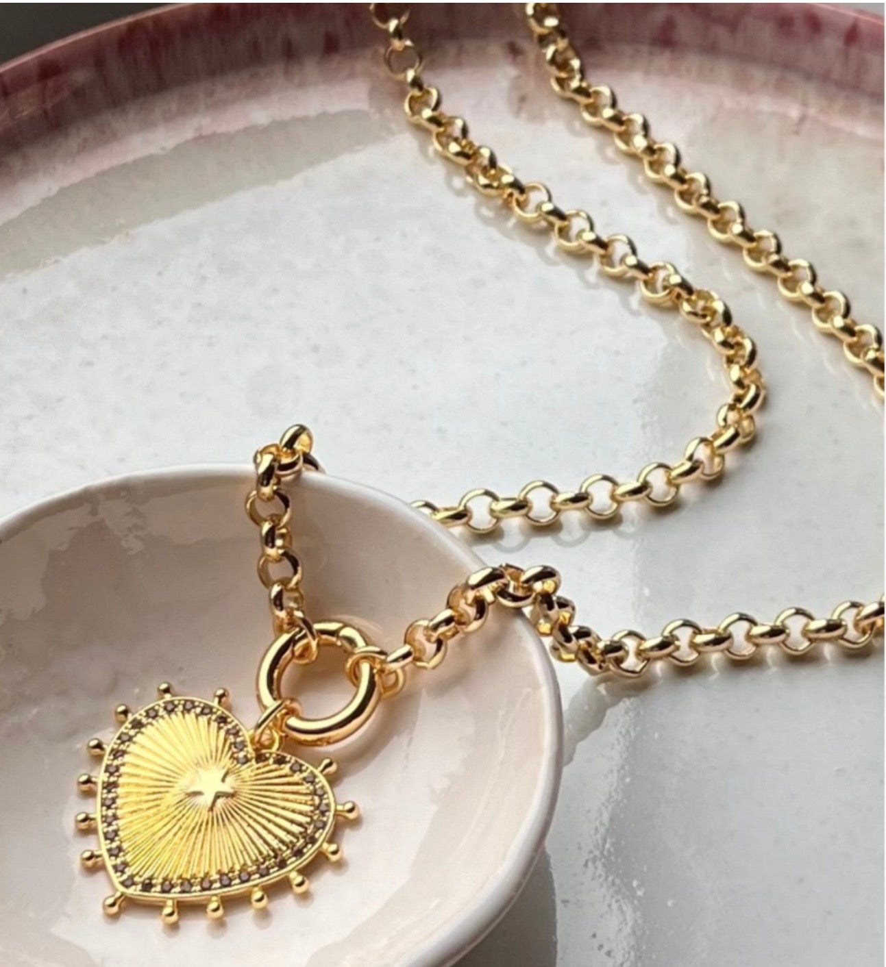 Patroula Starburst Necklace on Belcher Chain