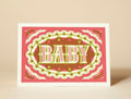 Greetings Card Pressed and Folded -New Baby