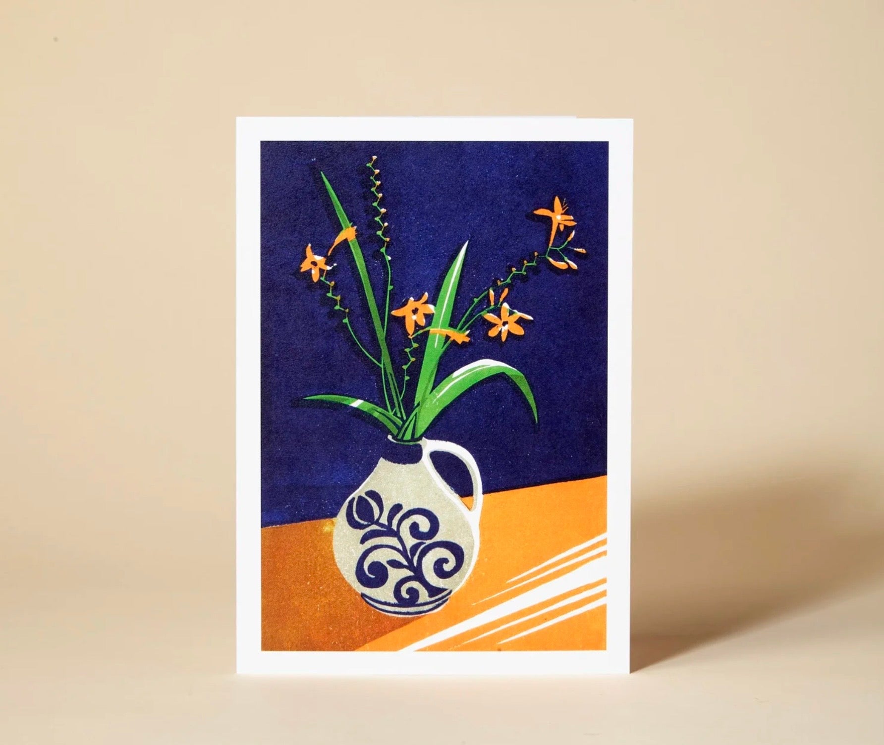 Greetings Card Crocosmia