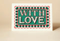 Greetings Card Pressed and Folded -With Love