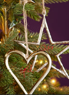 Tree Decoration Silver Star -Large
