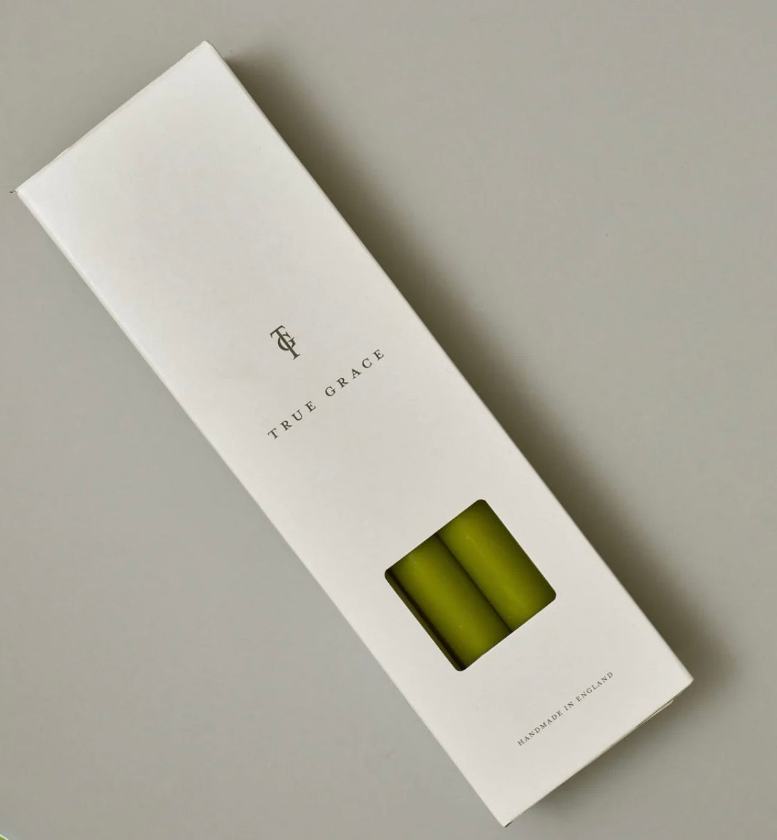 True Grace 12 Luxury Boxed Candles-Leaf Green