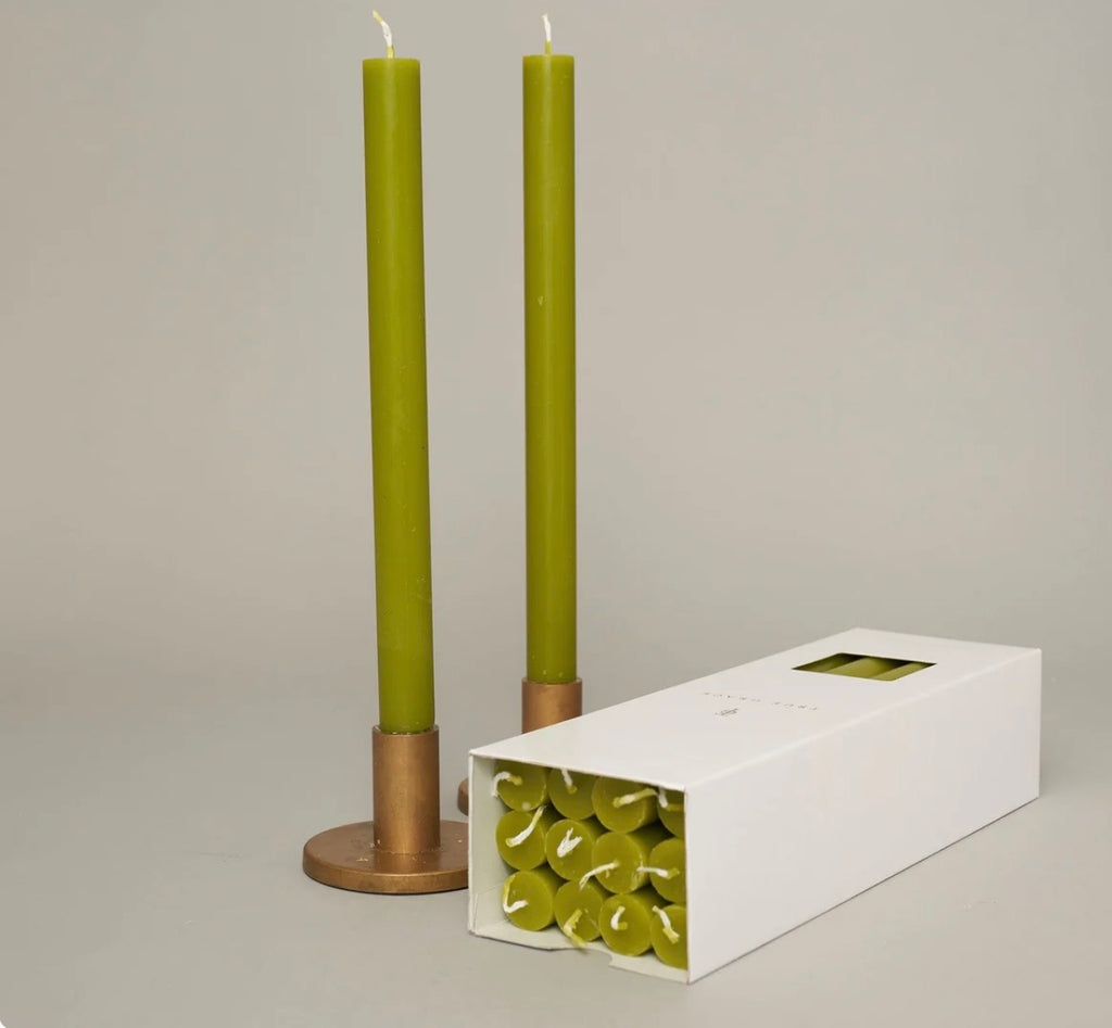 True Grace 12 Luxury Boxed Candles-Leaf Green